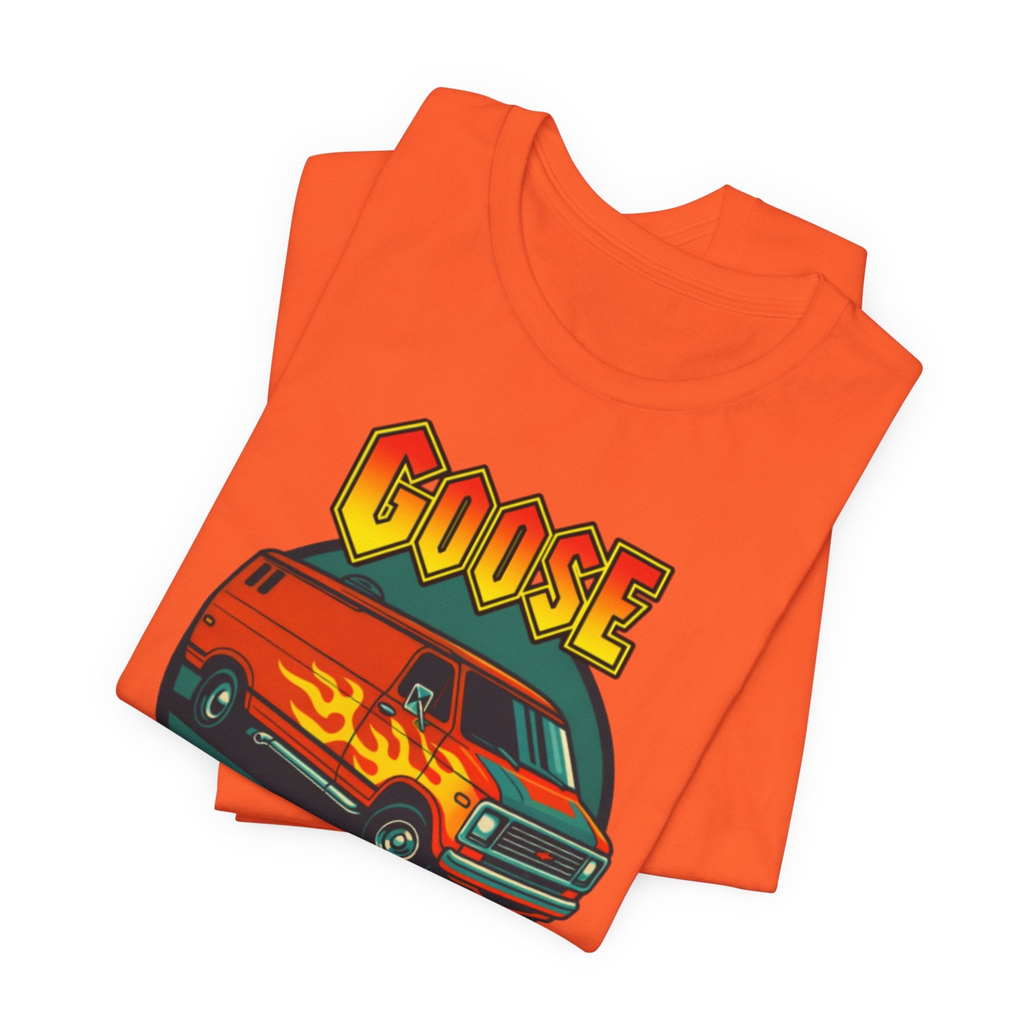 Goose Flame Van T‑Shirt — Retro Hot Rod Graphic Tee