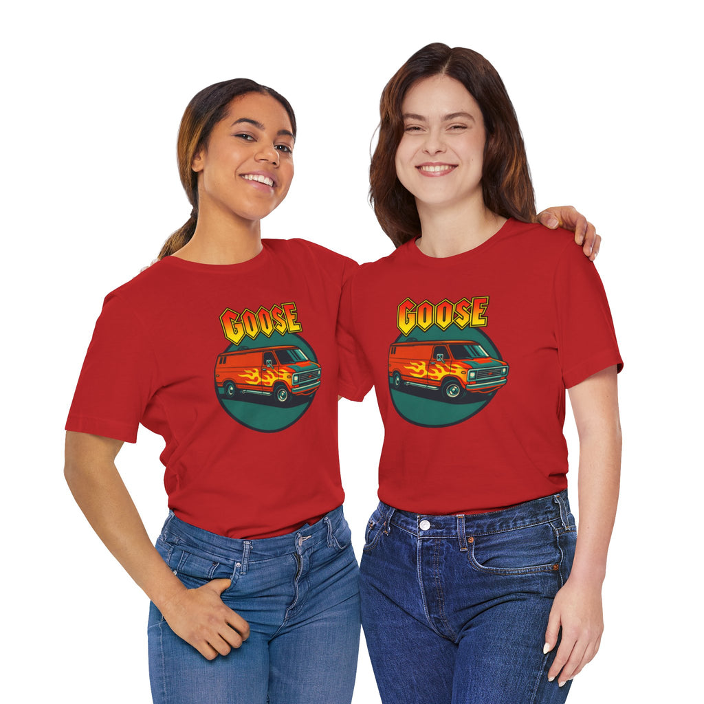 Goose Flame Van T‑Shirt — Retro Hot Rod Graphic Tee