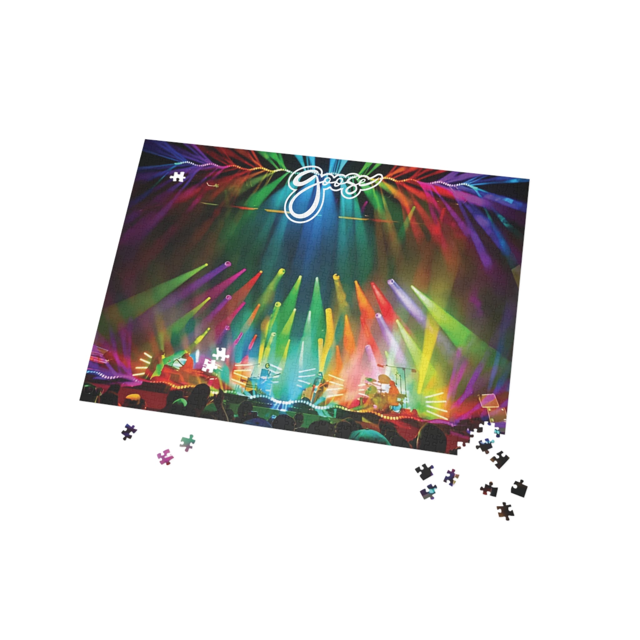 Live Concert Concert Puzzle – Colorful Stage Lights Jigsaw (96/252/500/1000 pc)