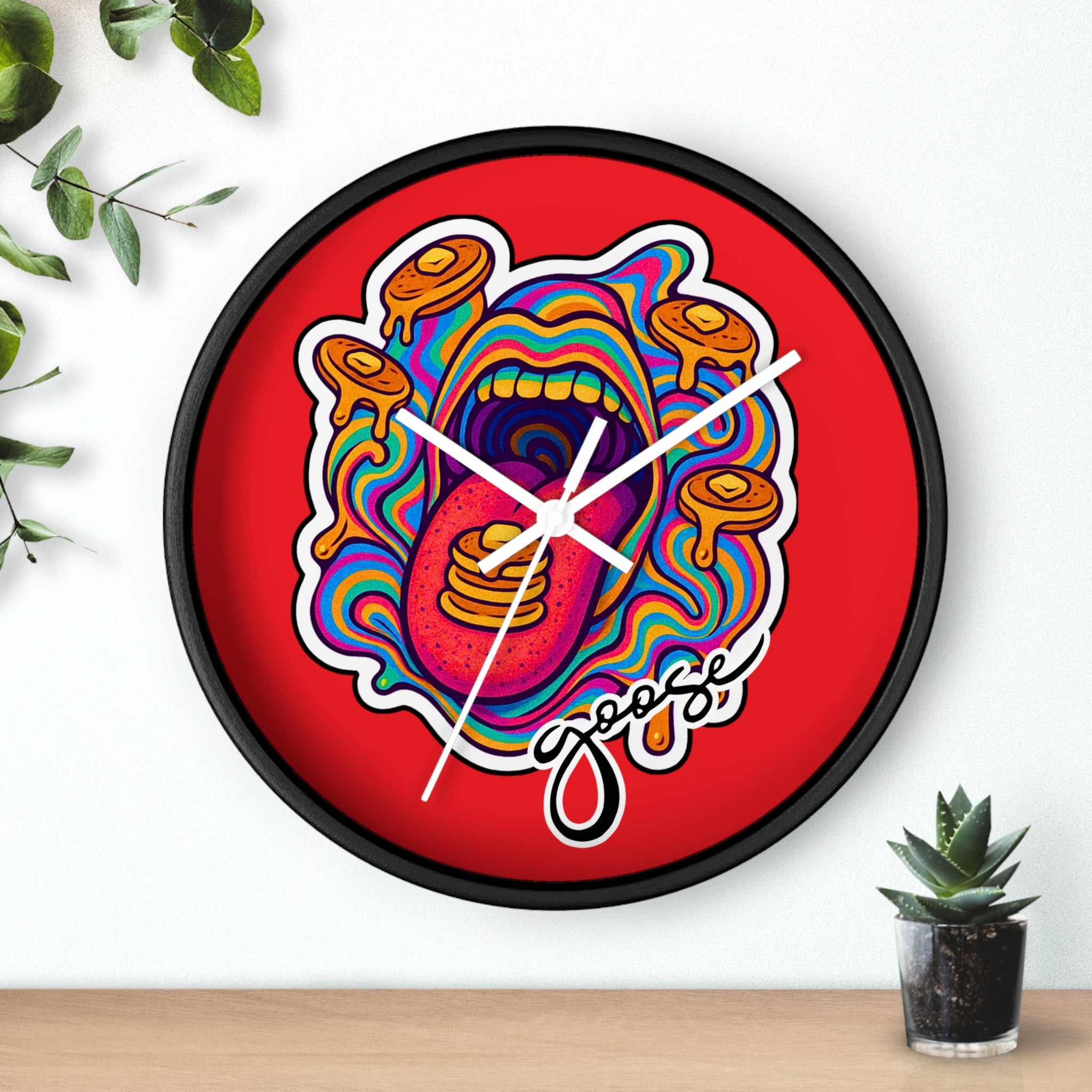 Goose The Band Pancake Artwork Wall Clock | Trippy Music Decor