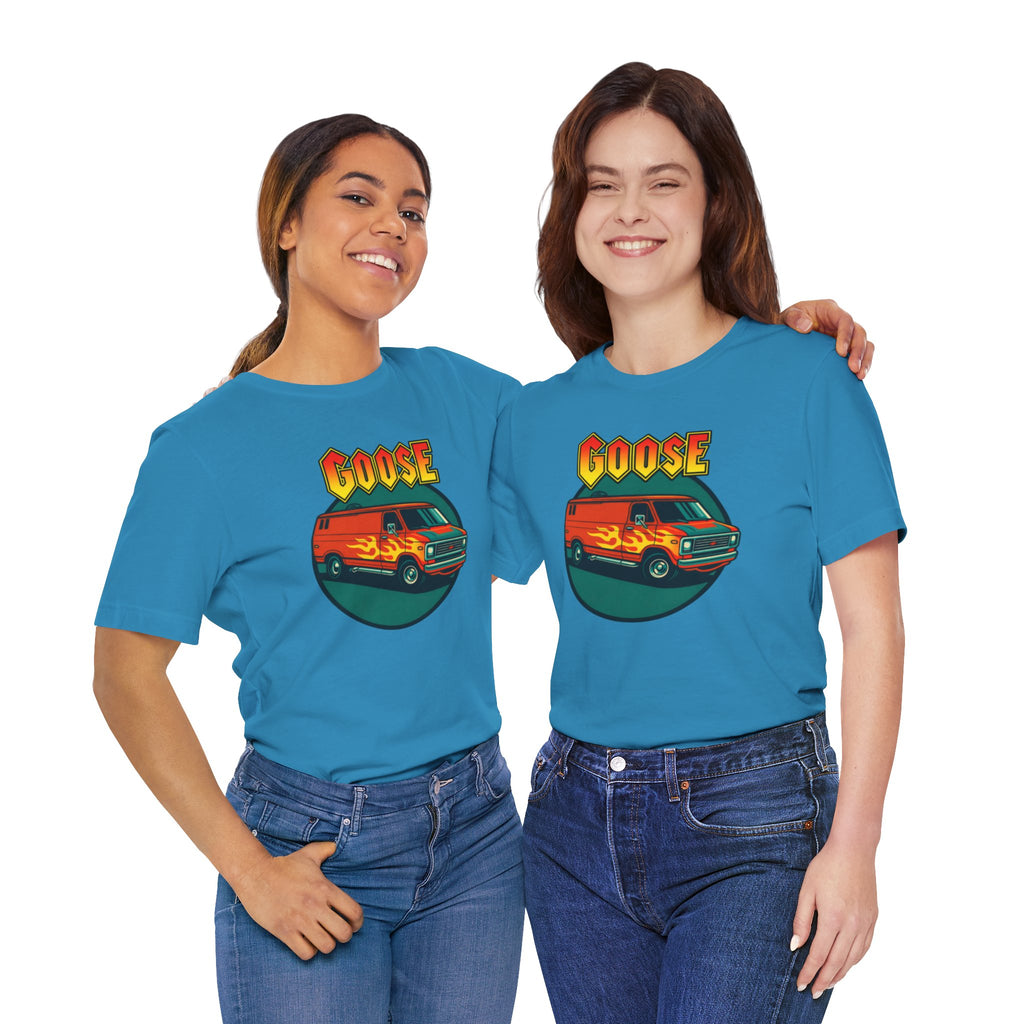 Goose Flame Van T‑Shirt — Retro Hot Rod Graphic Tee