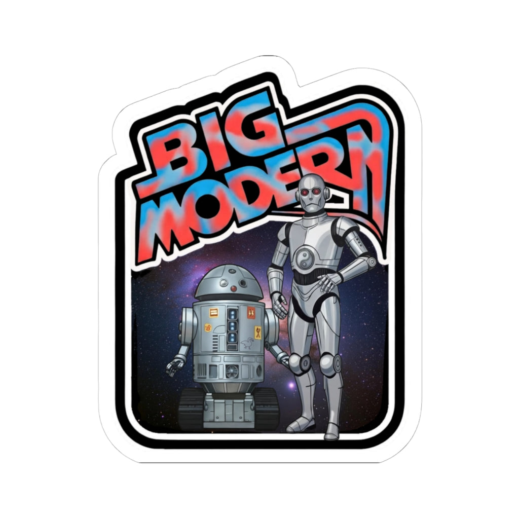Goose the Band - Big Modern! retro robots Kiss-Cut Sticker | sci-fi droid decal