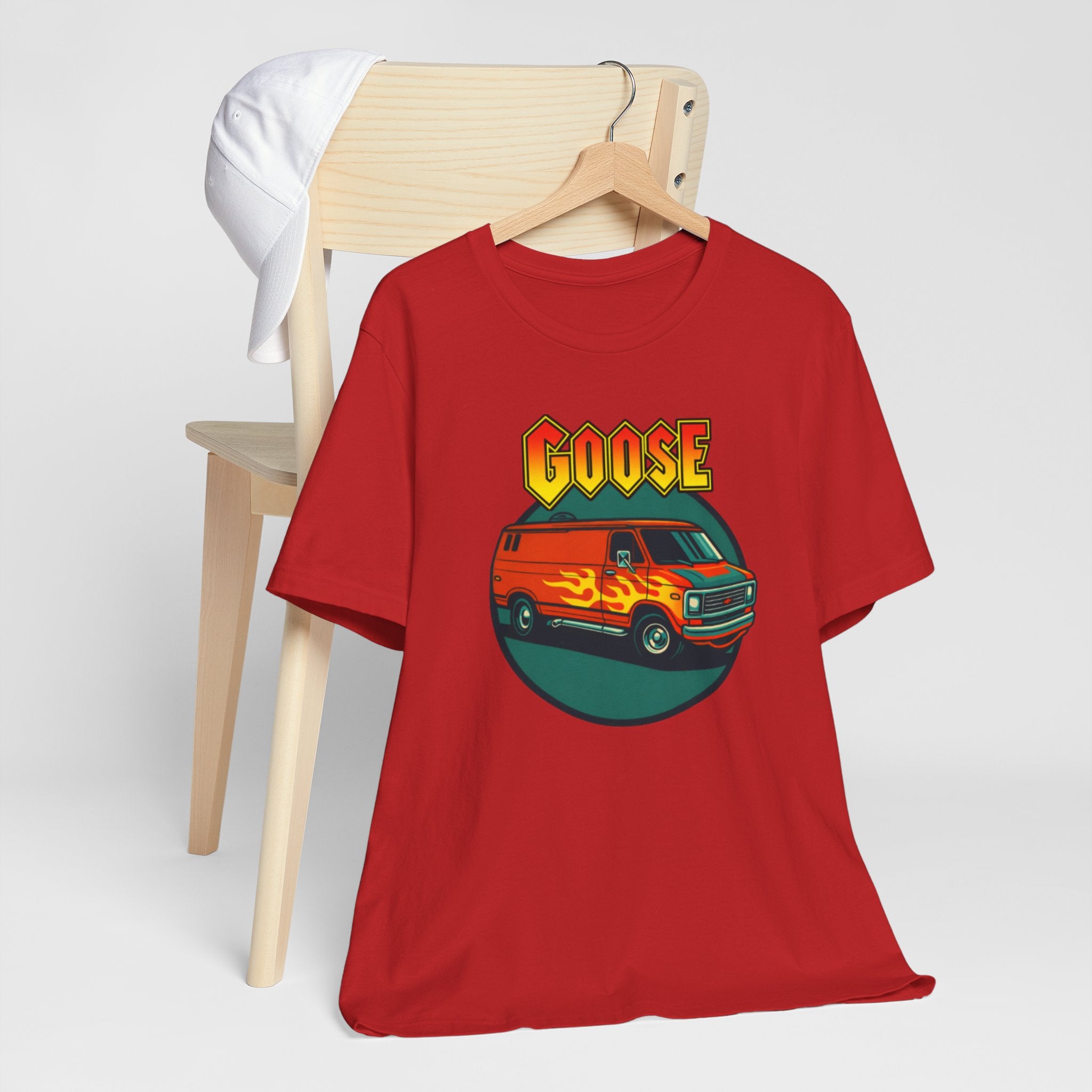 Goose Flame Van T‑Shirt — Retro Hot Rod Graphic Tee