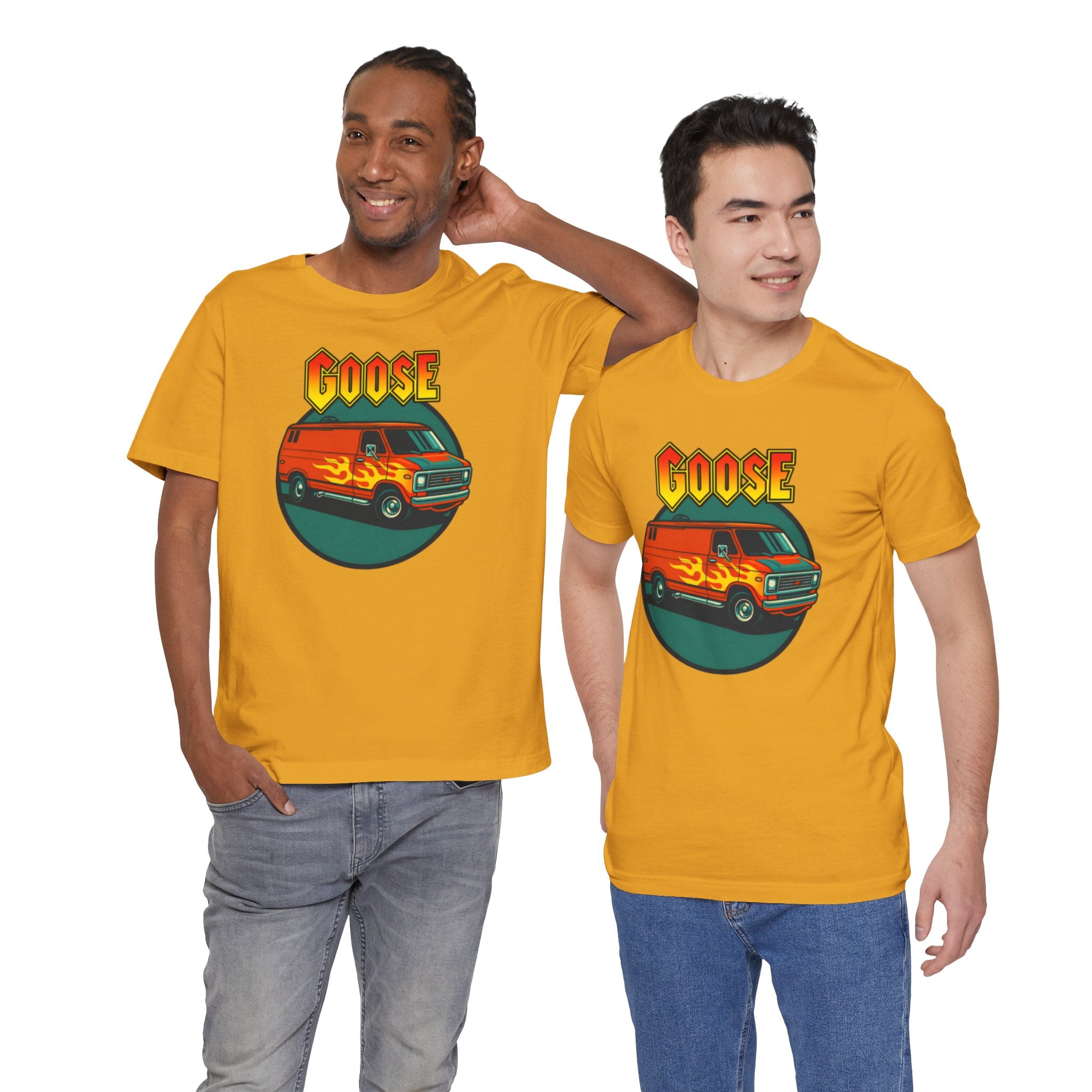 Goose Flame Van T‑Shirt — Retro Hot Rod Graphic Tee