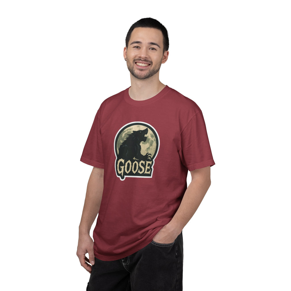 Goose Moon T-Shirt — Vintage Werewolf Silhouette Graphic Tee