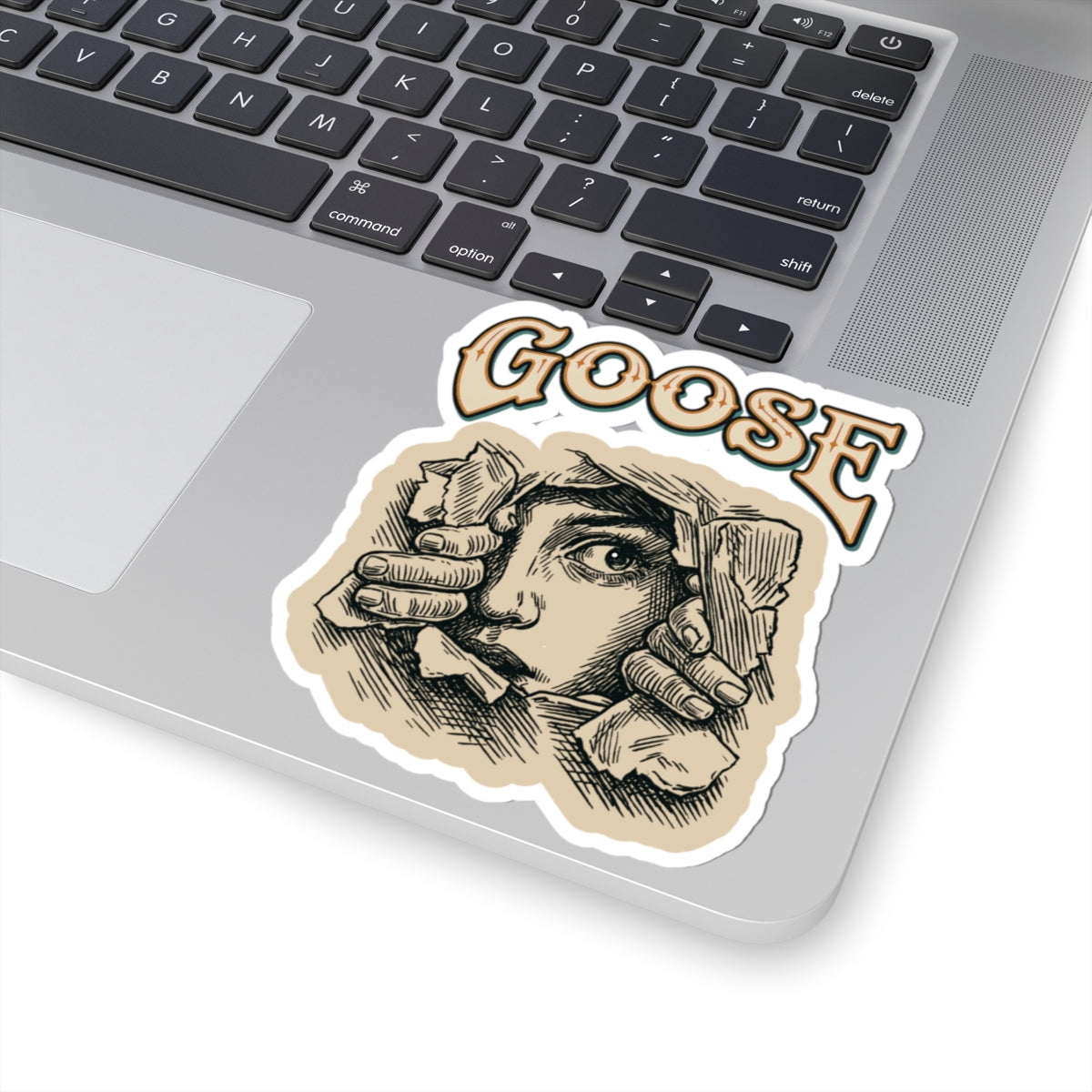 Goose the Band - Vintage Peeking Face Goose sticker | Kiss-Cut Sticker