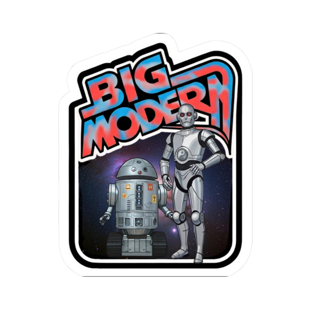 Goose the Band - Big Modern! retro robots Kiss-Cut Sticker | sci-fi droid decal