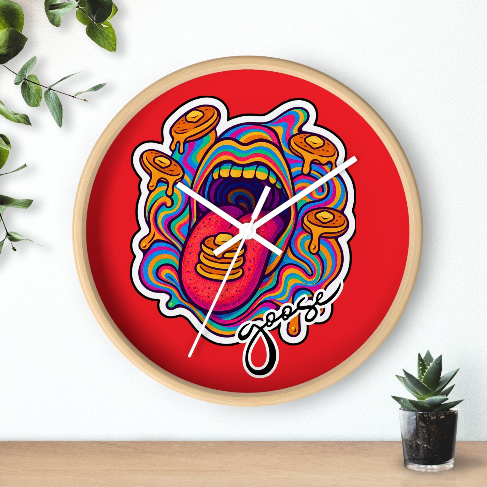 Goose The Band Pancake Artwork Wall Clock | Trippy Music Decor
