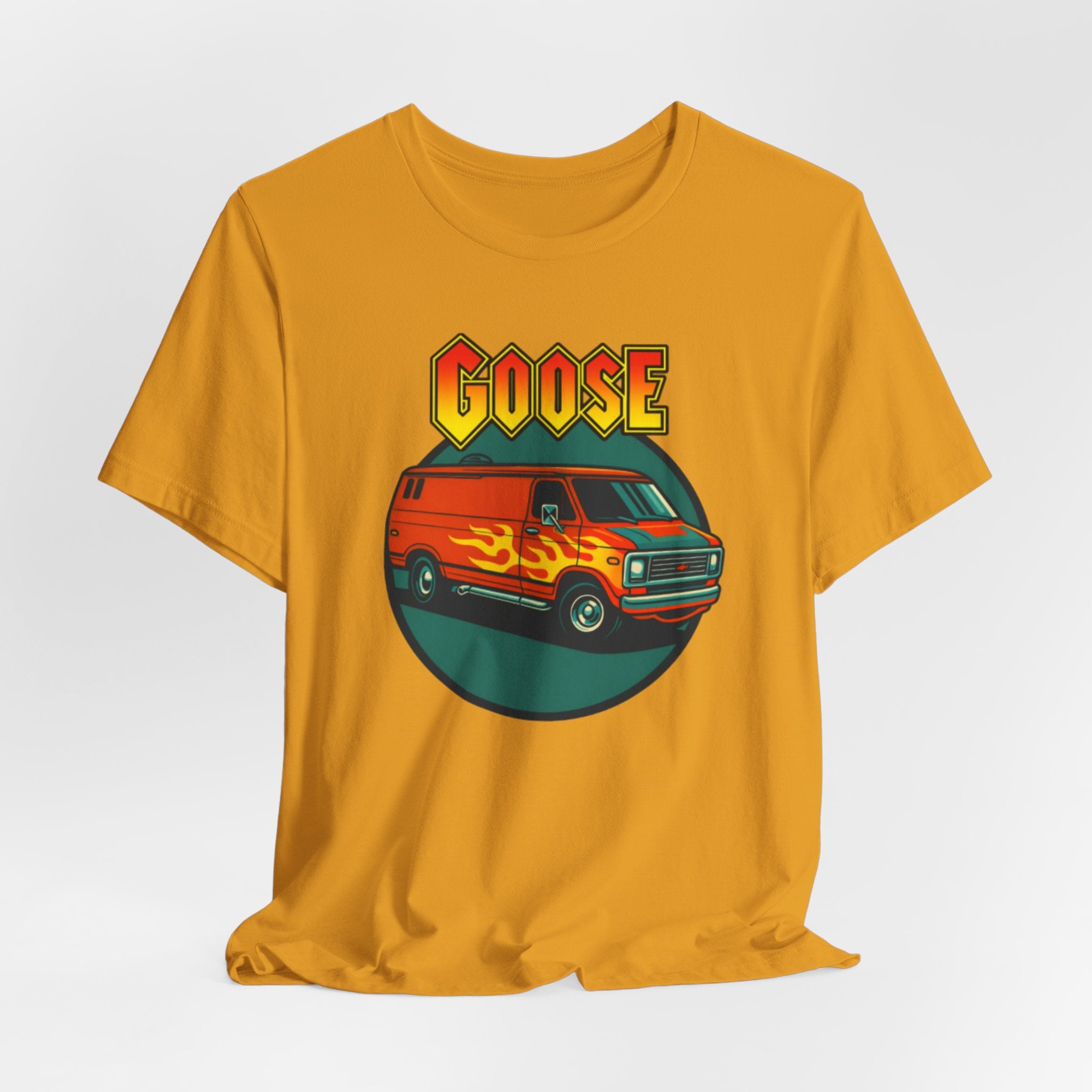 Goose Flame Van T‑Shirt — Retro Hot Rod Graphic Tee