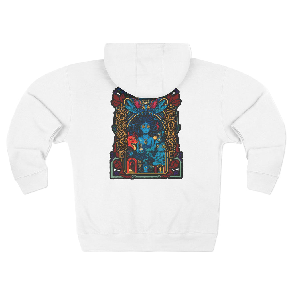 Goose Zip Hoodie — Vintage Psychedelic Band Art Backprint