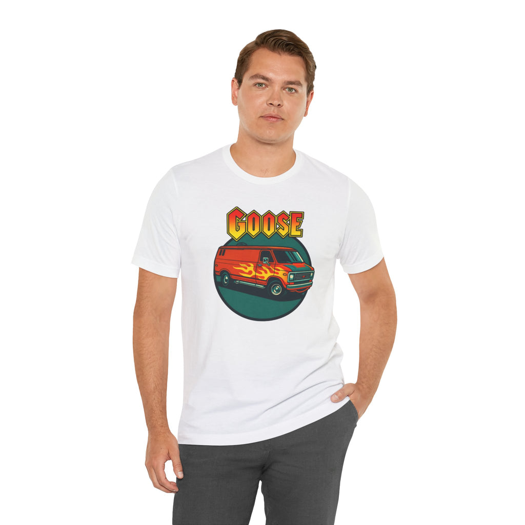 Goose Flame Van T‑Shirt — Retro Hot Rod Graphic Tee