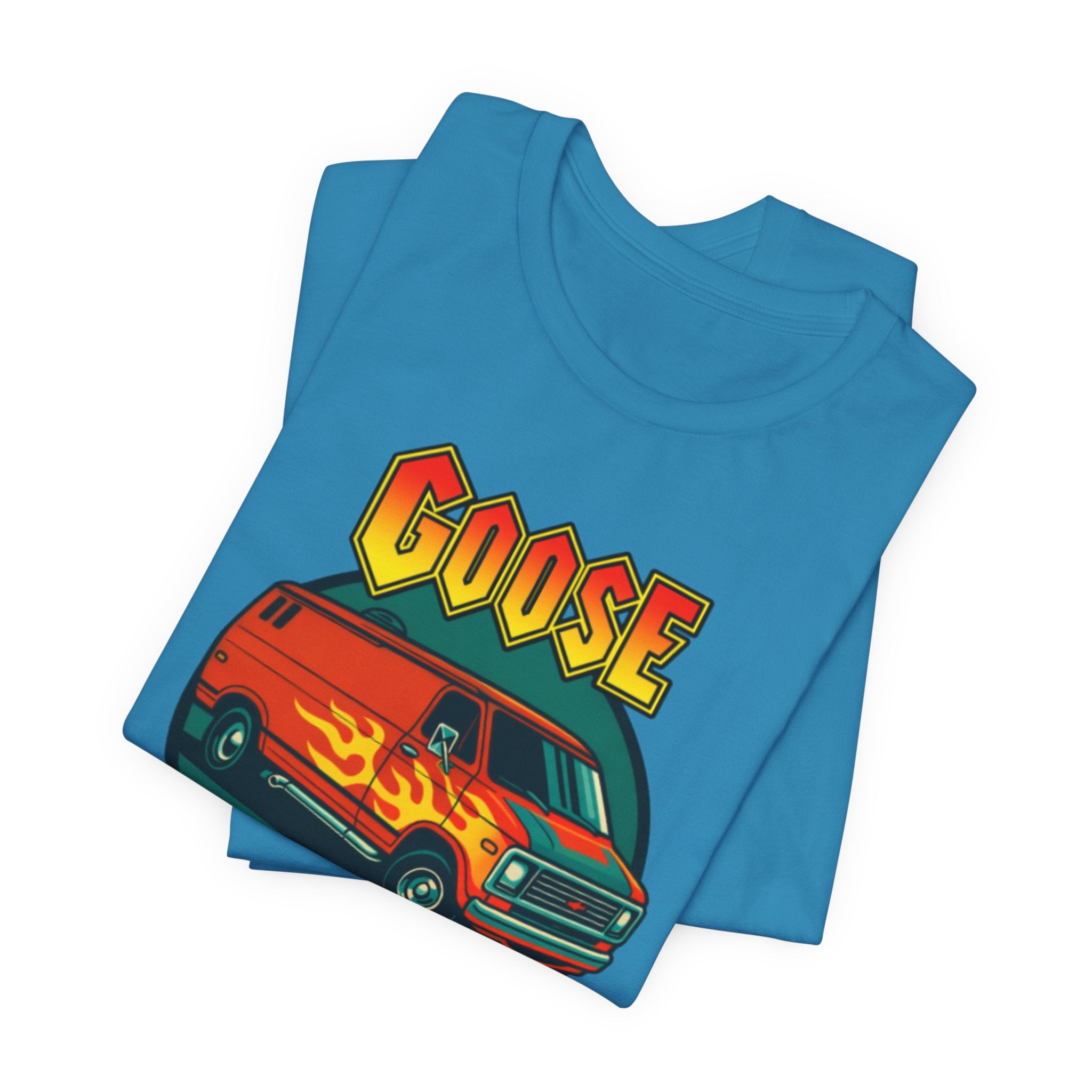 Goose Flame Van T‑Shirt — Retro Hot Rod Graphic Tee