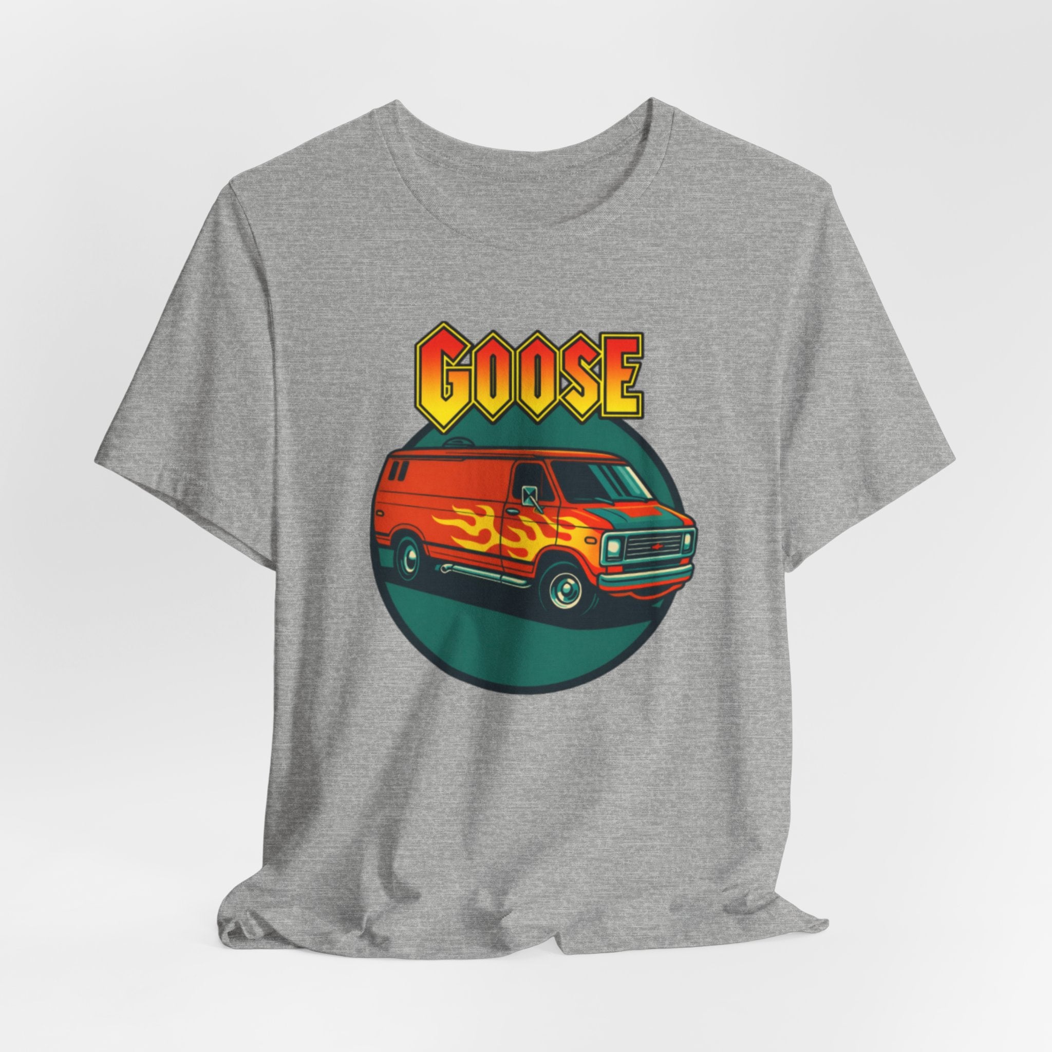Goose Flame Van T‑Shirt — Retro Hot Rod Graphic Tee