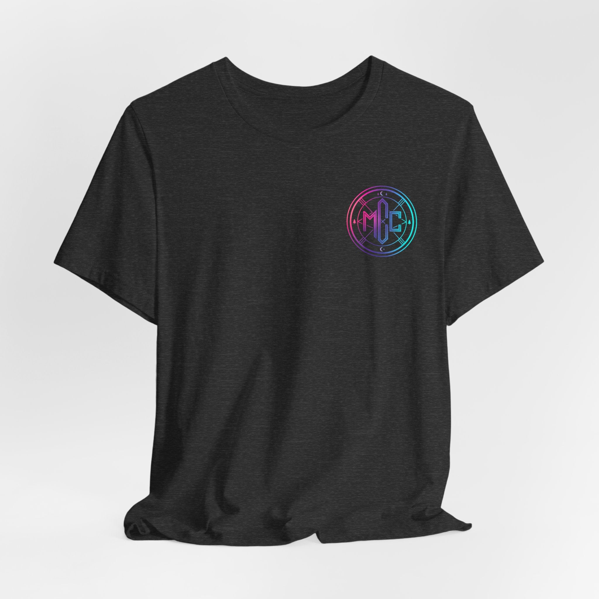Moon Cabin Collective T-Shirt — Moonlit Cabin Graphic Tee ("Rooted in Nature • Driven by Sound")