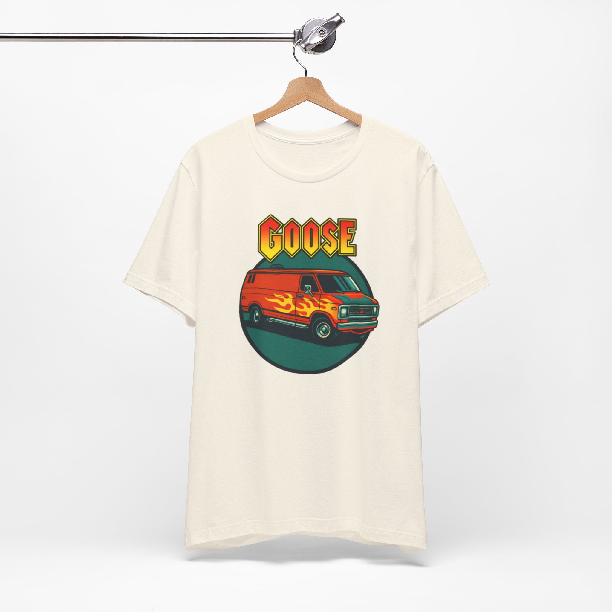 Goose Flame Van T‑Shirt — Retro Hot Rod Graphic Tee