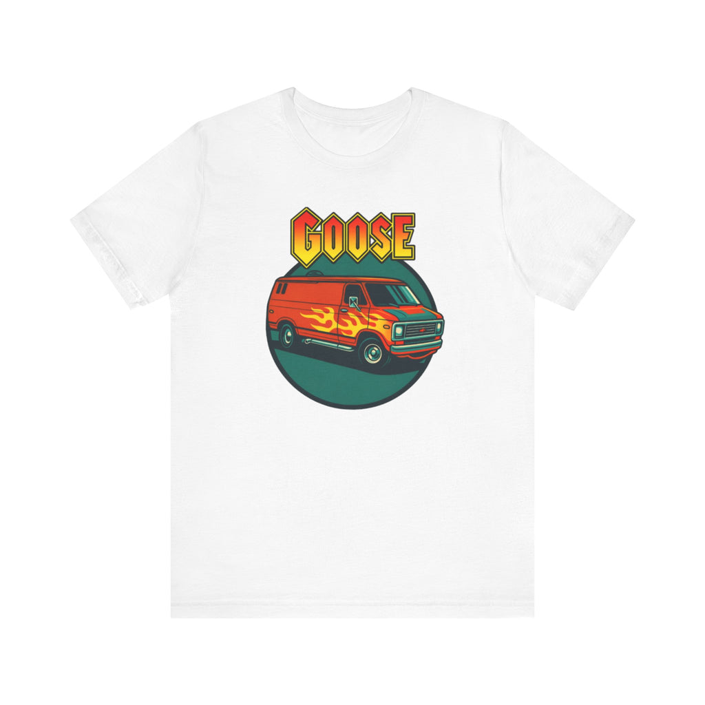 Goose Flame Van T‑Shirt — Retro Hot Rod Graphic Tee