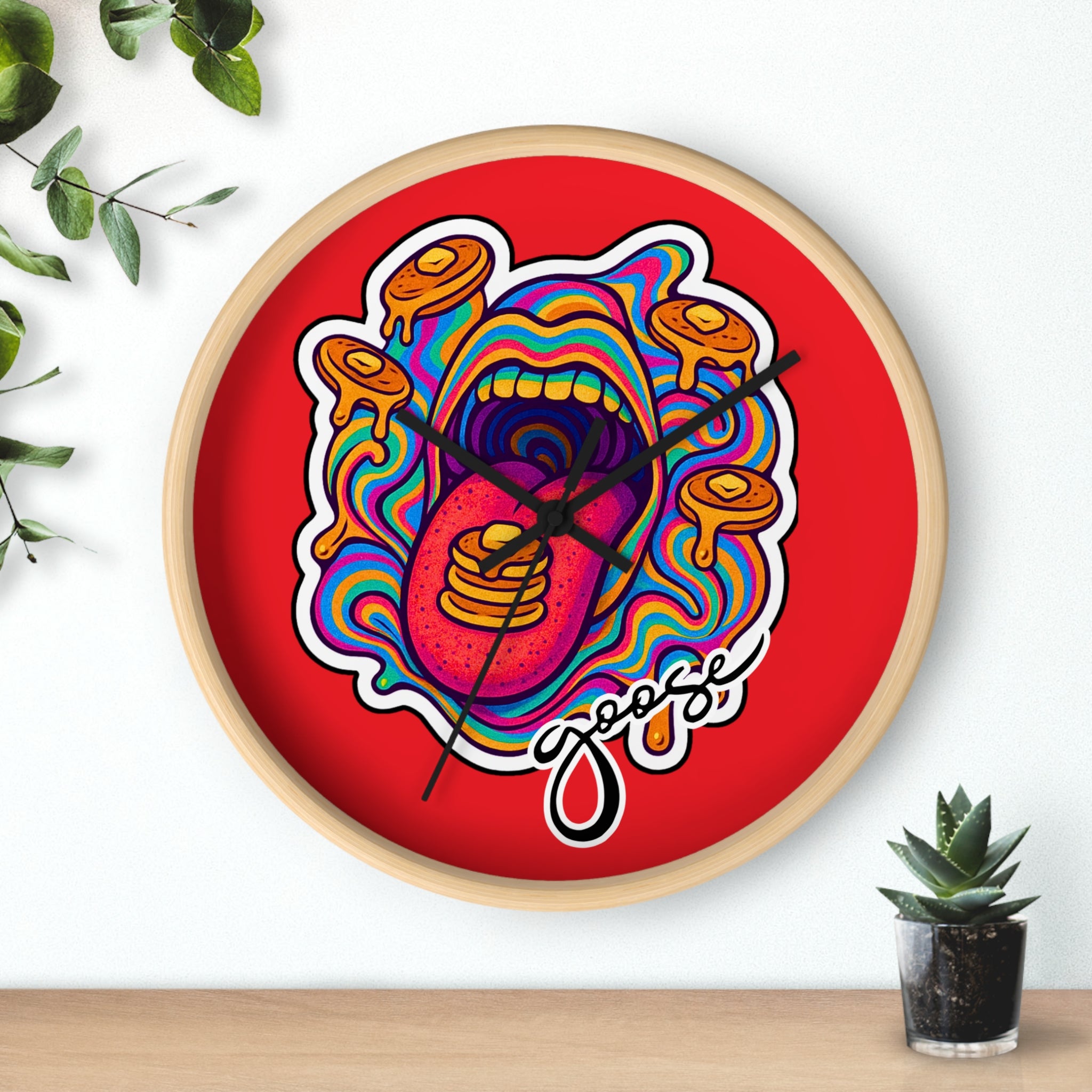 Goose The Band Pancake Artwork Wall Clock | Trippy Music Decor