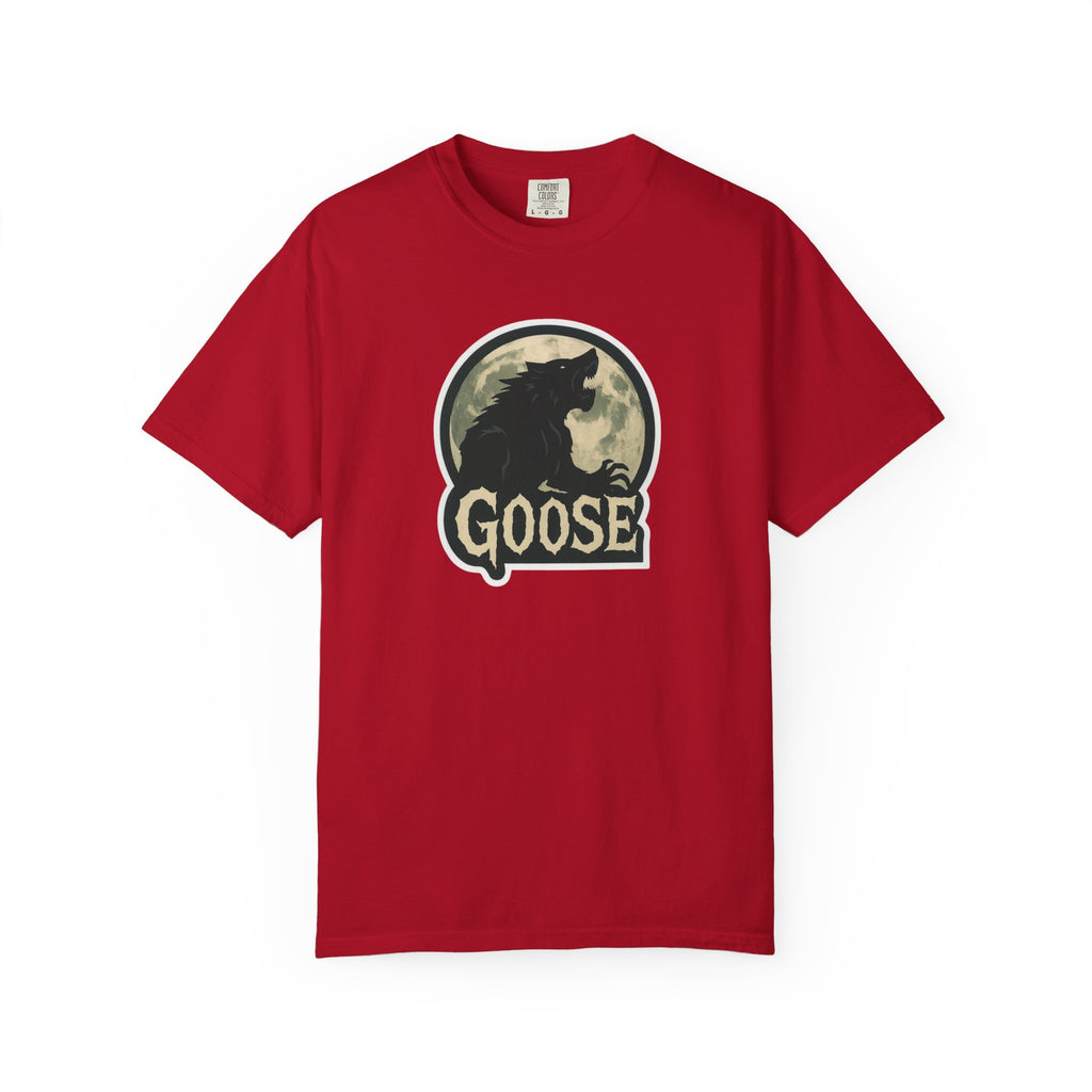 Goose Moon T-Shirt — Vintage Werewolf Silhouette Graphic Tee