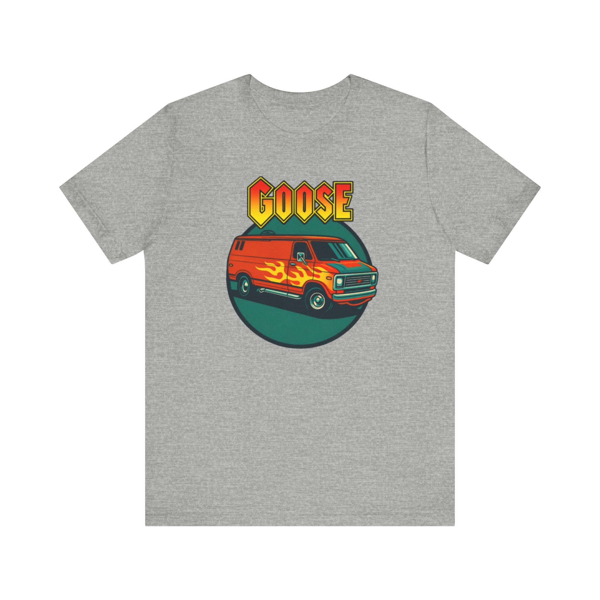 Goose Flame Van T‑Shirt — Retro Hot Rod Graphic Tee