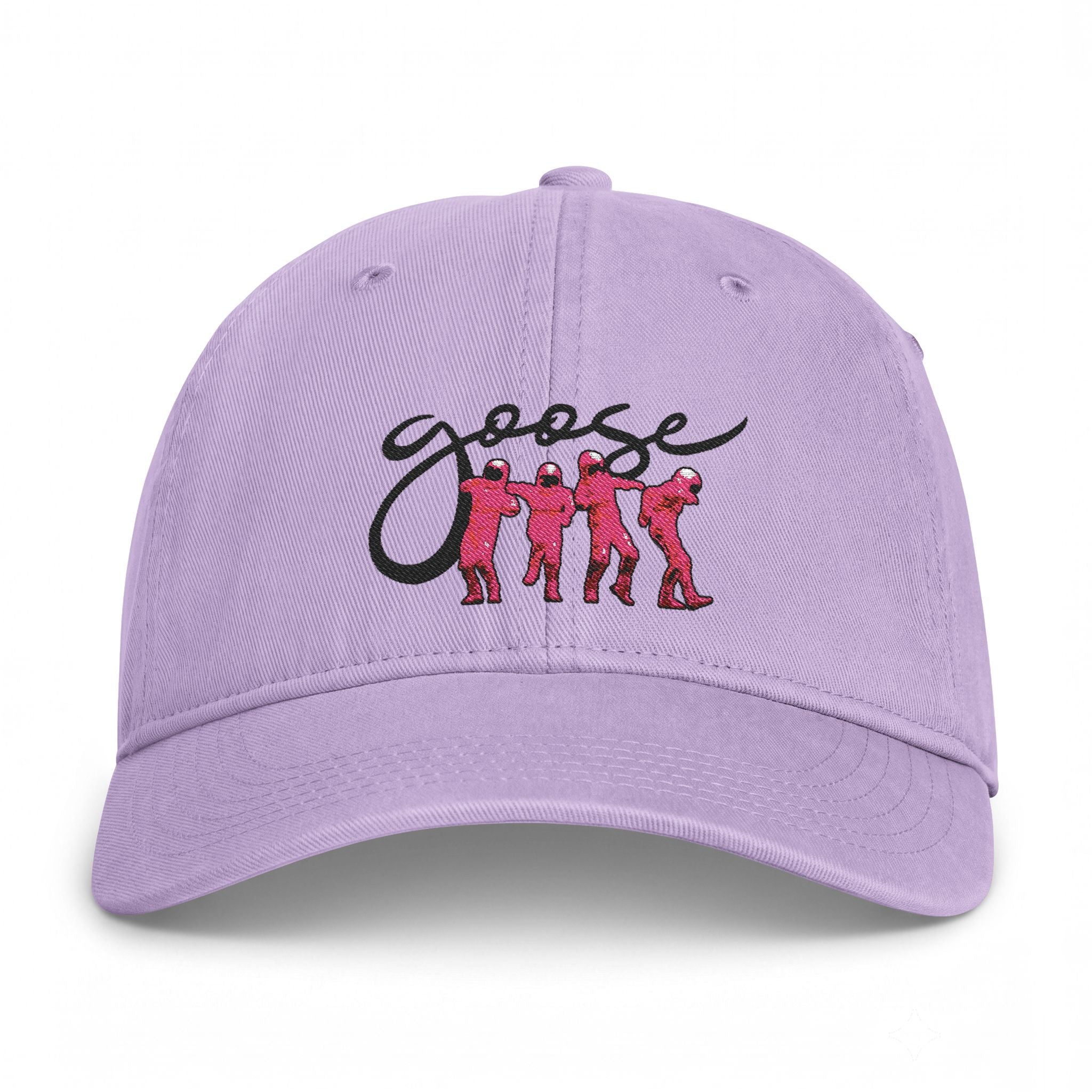 Goose Embroidered Dad Hat — Vintage Coastal Washed Cap