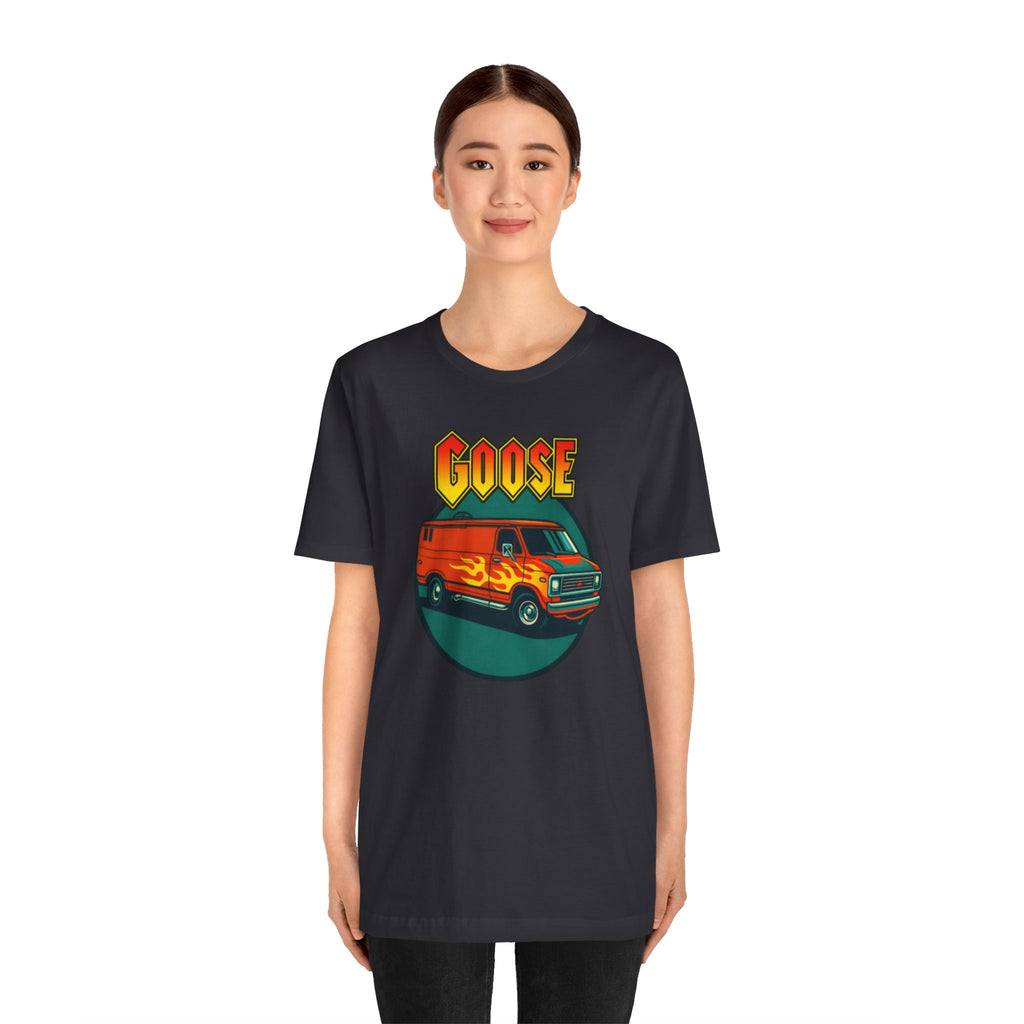 Goose Flame Van T‑Shirt — Retro Hot Rod Graphic Tee