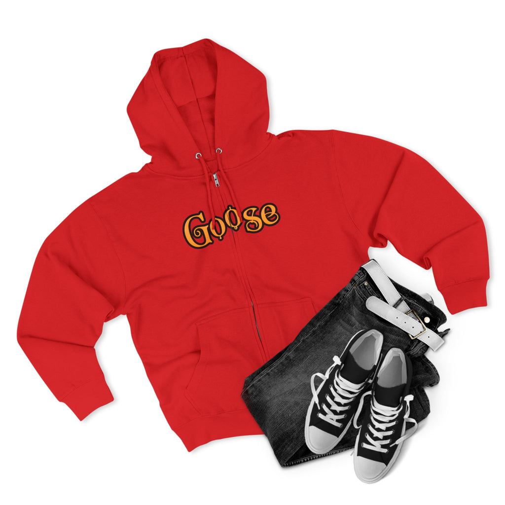 Goose Zip Hoodie — Vintage Psychedelic Band Art Backprint