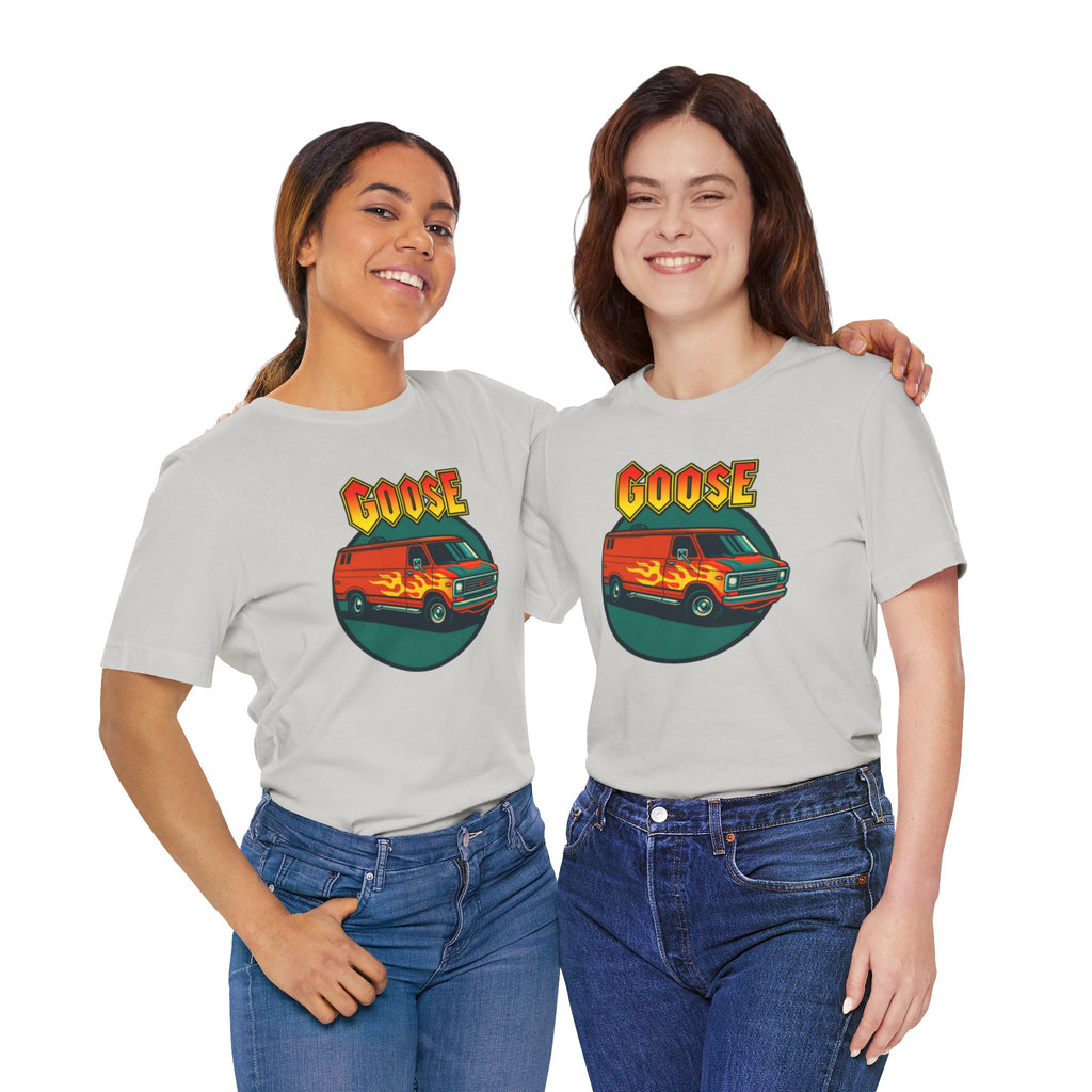 Goose Flame Van T‑Shirt — Retro Hot Rod Graphic Tee