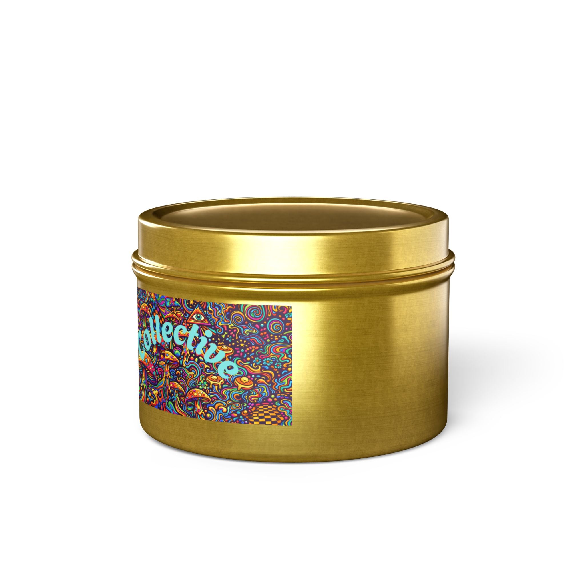 Moon Cabin Collection Tin Candle – Psychedelic Mushroom Scented Tin