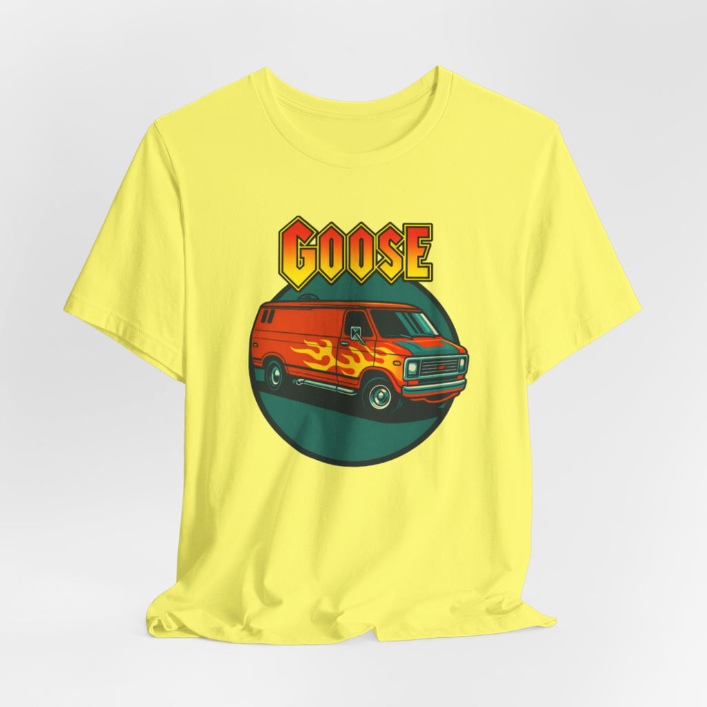 Goose Flame Van T‑Shirt — Retro Hot Rod Graphic Tee