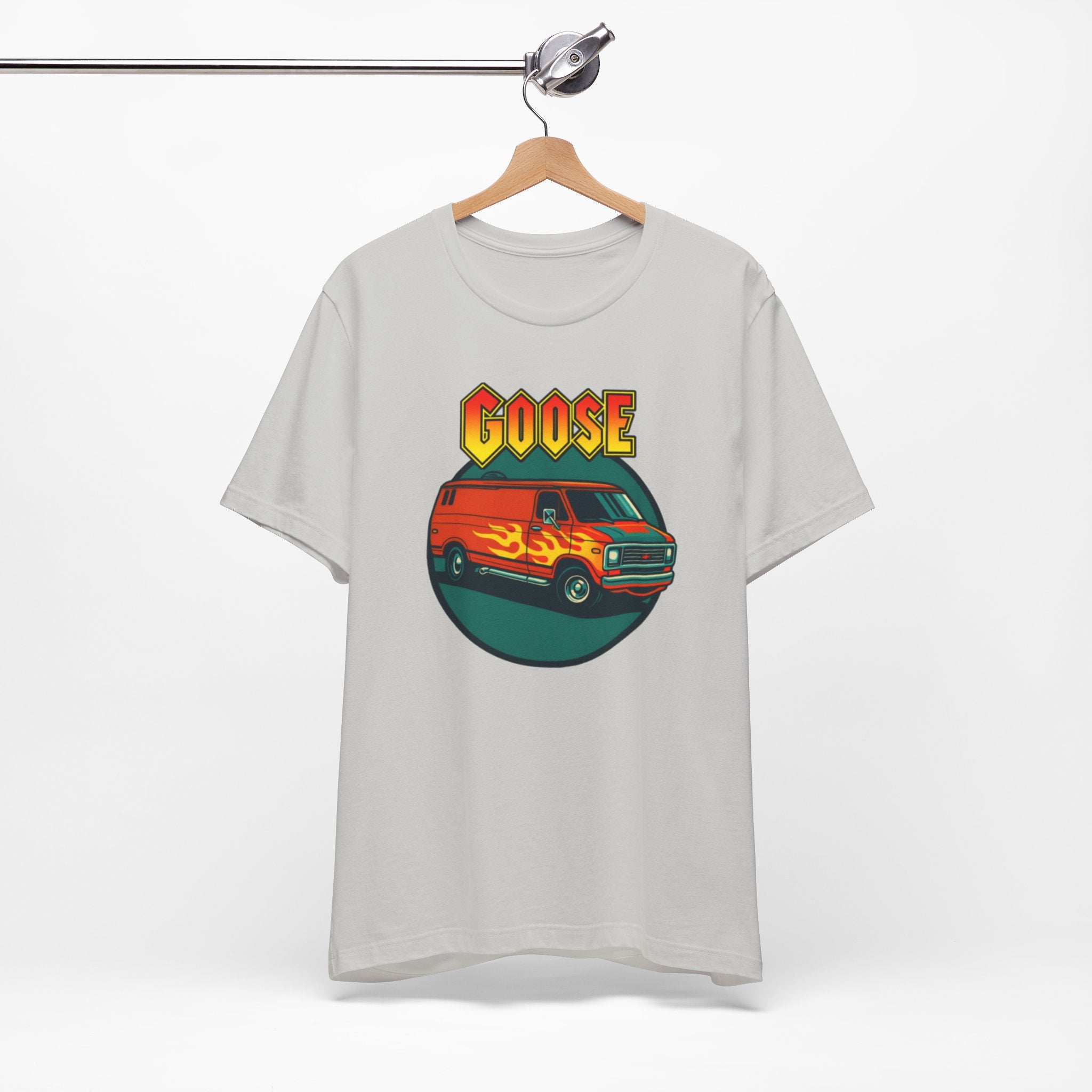 Goose Flame Van T‑Shirt — Retro Hot Rod Graphic Tee