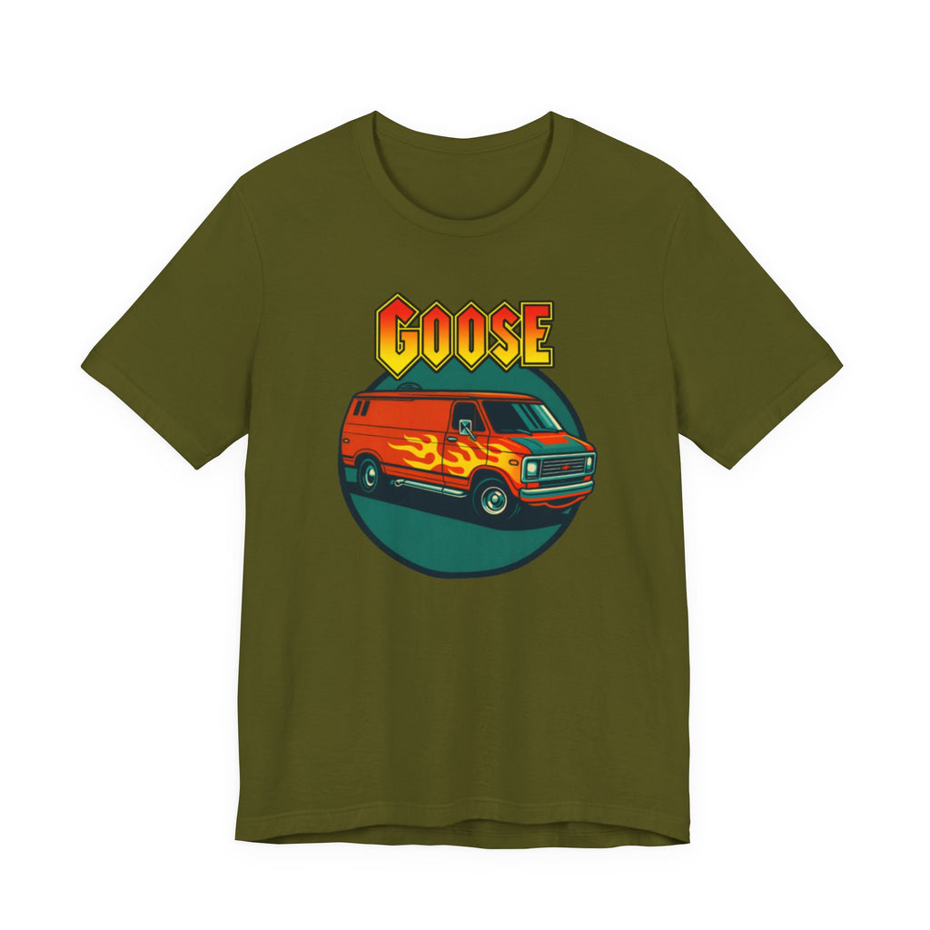 Goose Flame Van T‑Shirt — Retro Hot Rod Graphic Tee