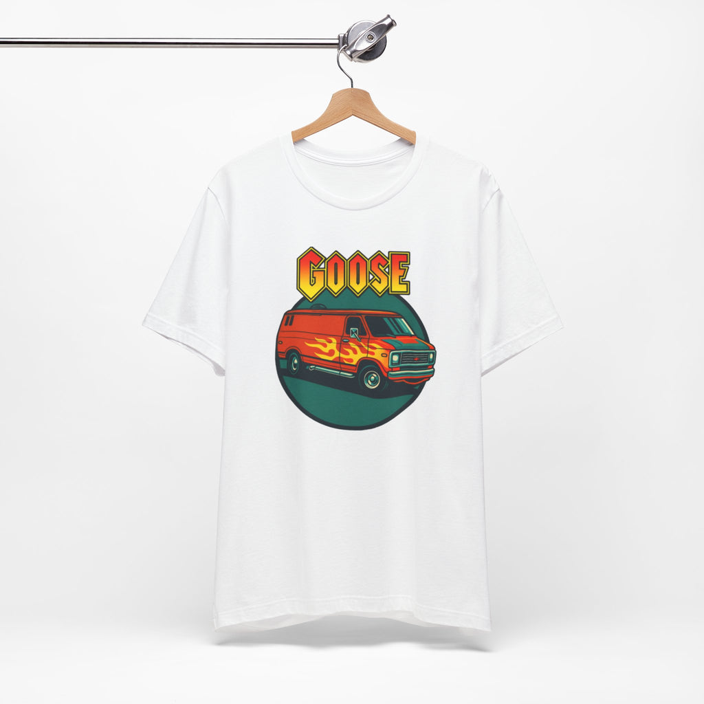 Goose Flame Van T‑Shirt — Retro Hot Rod Graphic Tee