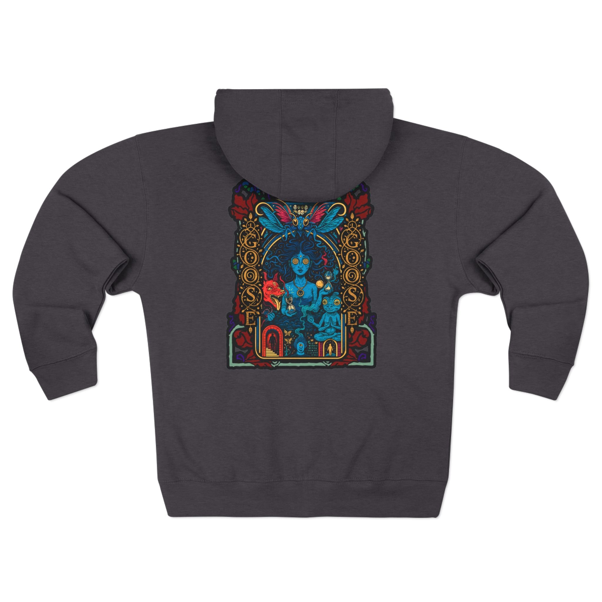 Goose Zip Hoodie — Vintage Psychedelic Band Art Backprint