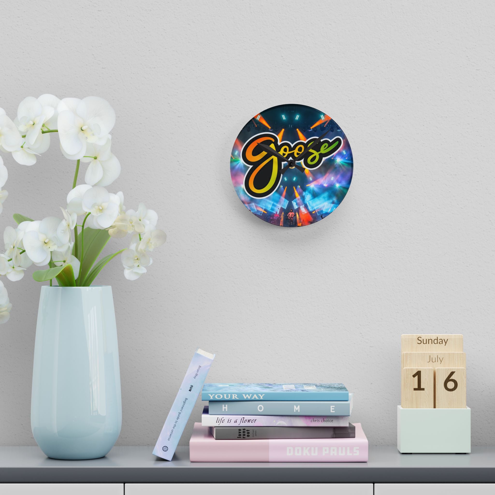 Goose Live Acrylic Wall Clock