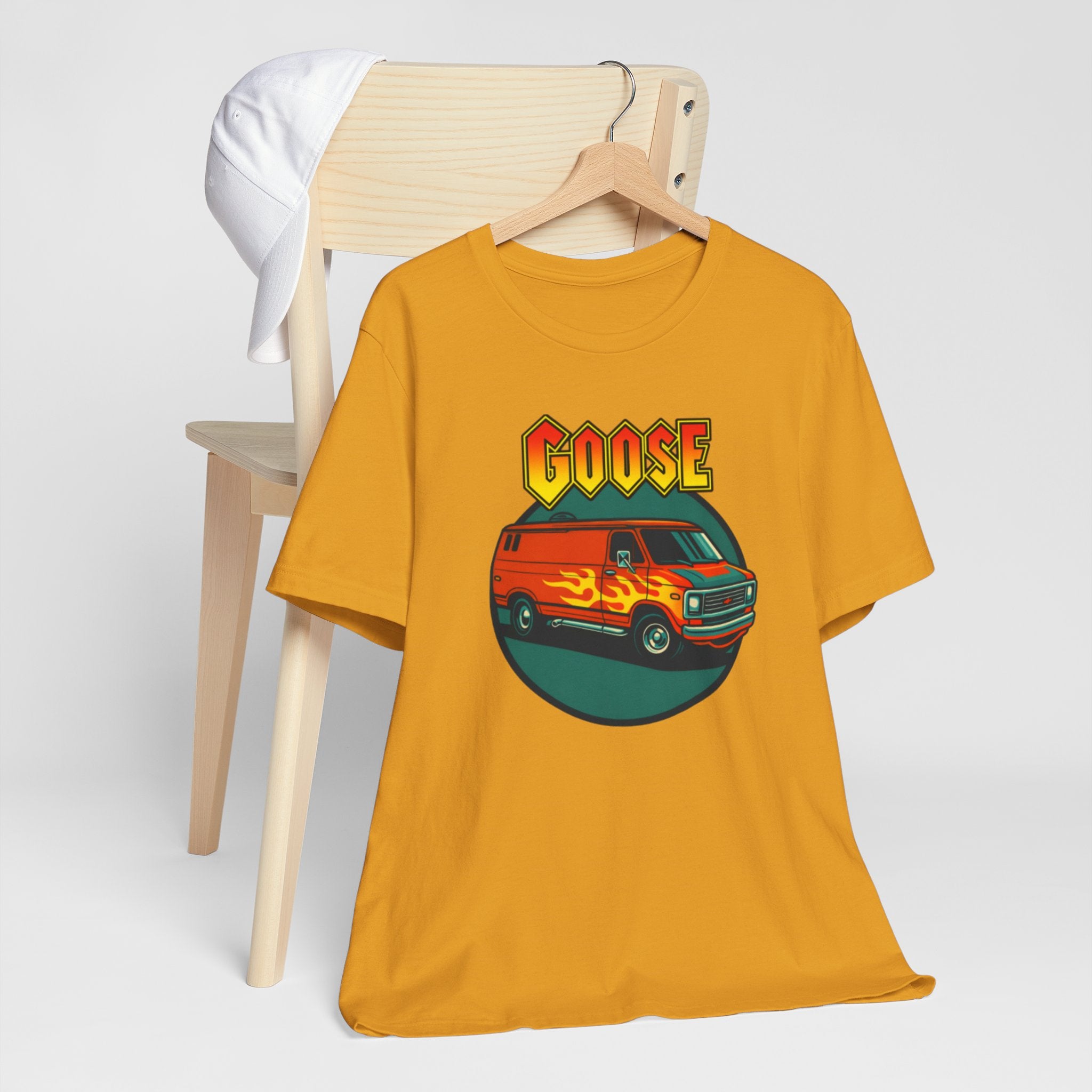 Goose Flame Van T‑Shirt — Retro Hot Rod Graphic Tee