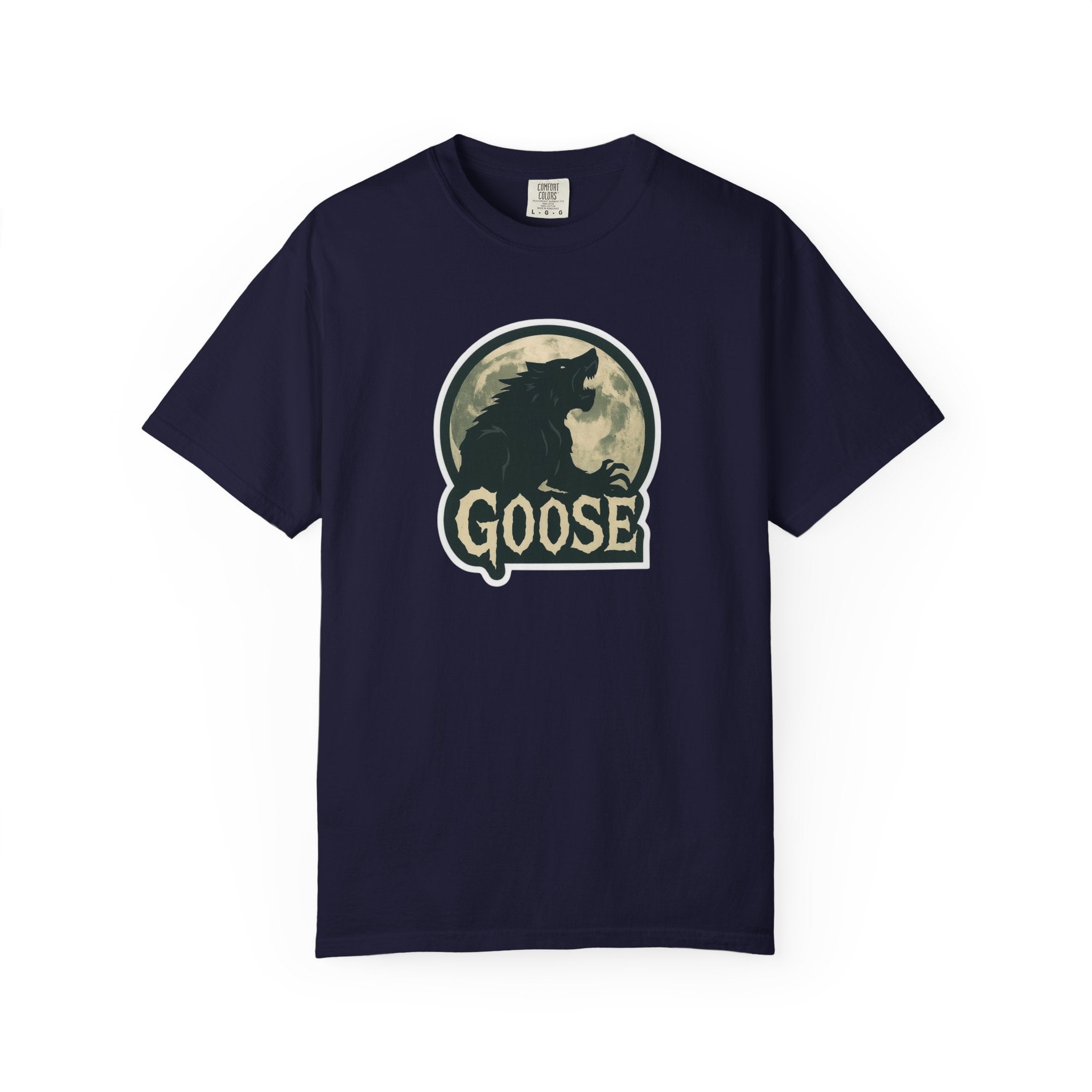 Goose Moon T-Shirt — Vintage Werewolf Silhouette Graphic Tee