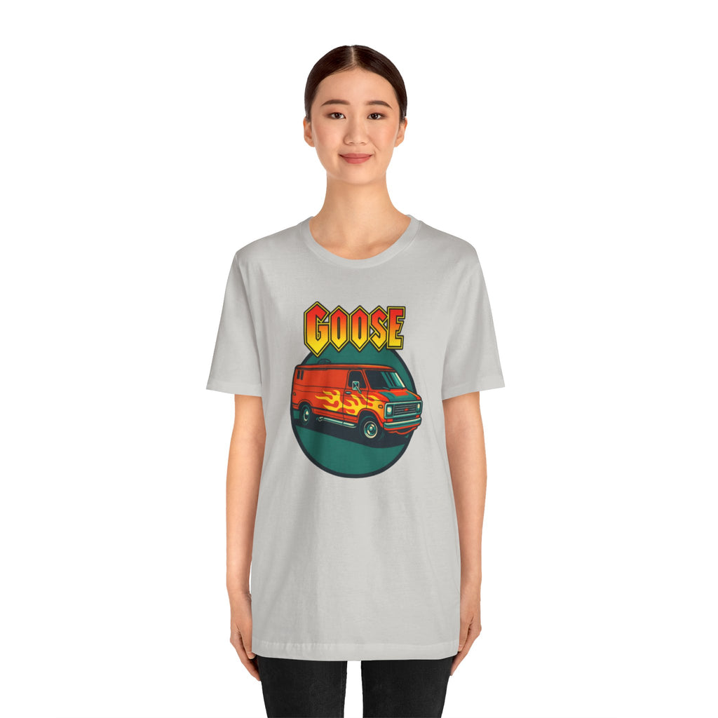 Goose Flame Van T‑Shirt — Retro Hot Rod Graphic Tee