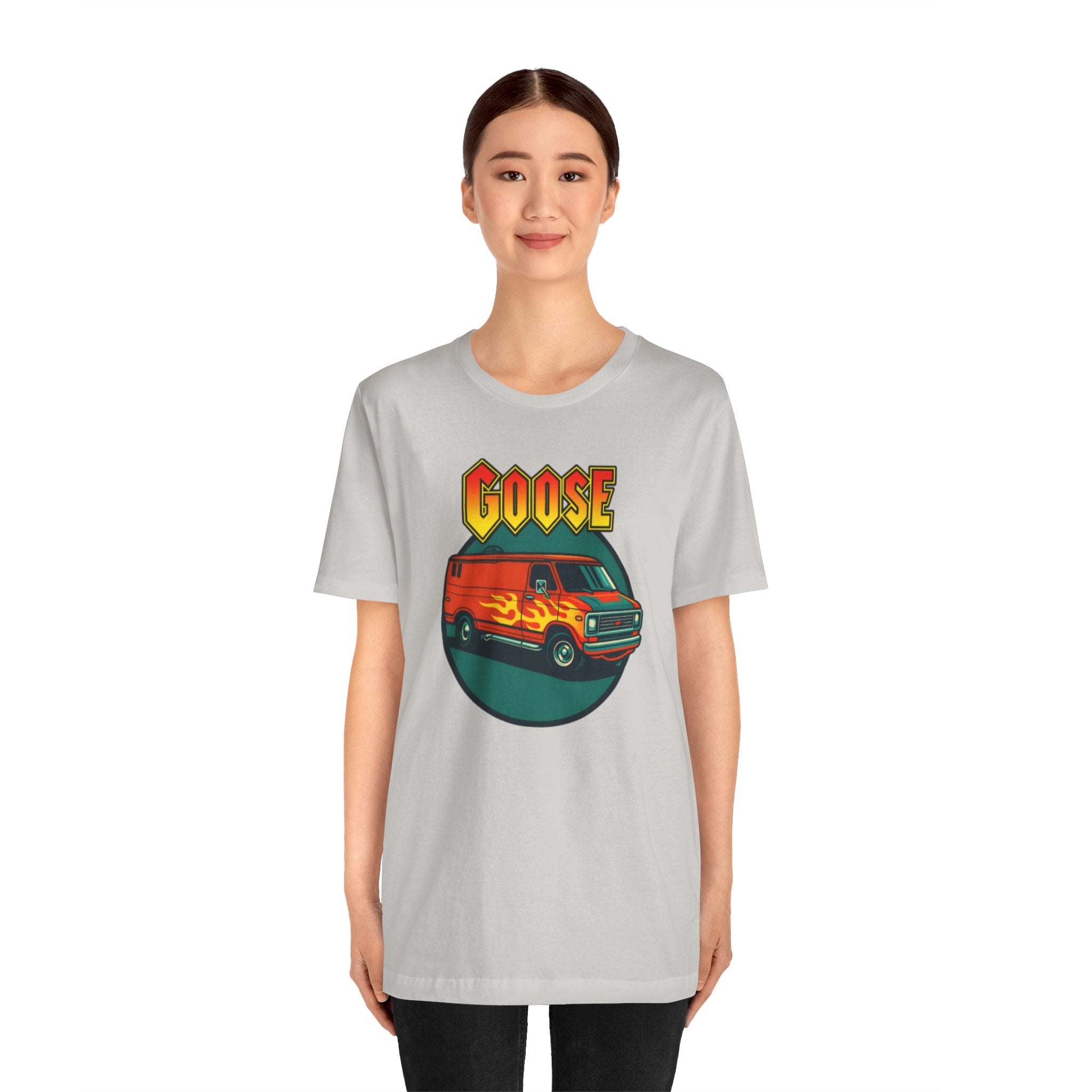 Goose Flame Van T‑Shirt — Retro Hot Rod Graphic Tee