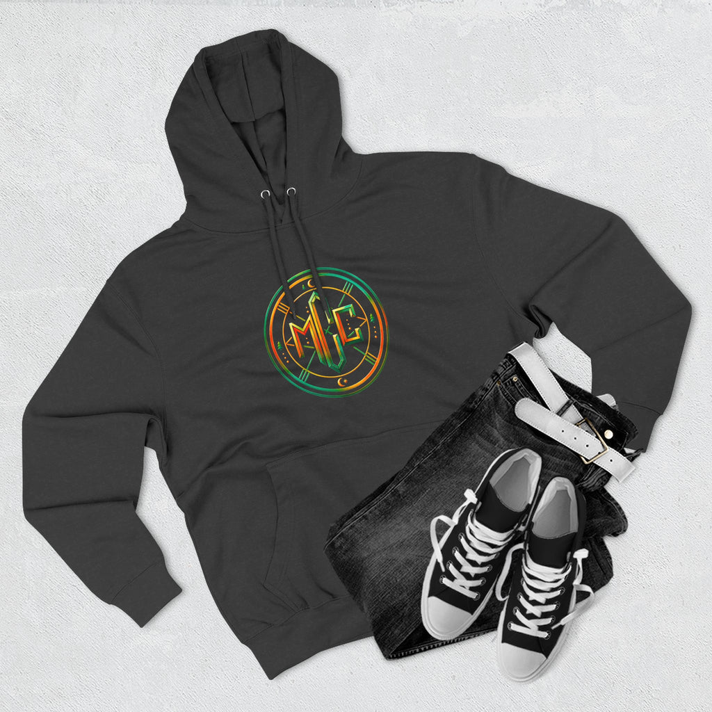 Psychedelic Geometric Drip Design Hoodie | Colorful Crystal Mandala