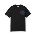 Moon Cabin Collective T-Shirt — Retro Cabin Night Campfire Graphic
