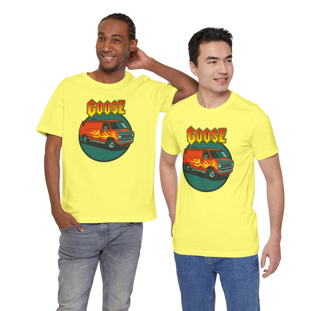 Goose Flame Van T‑Shirt — Retro Hot Rod Graphic Tee