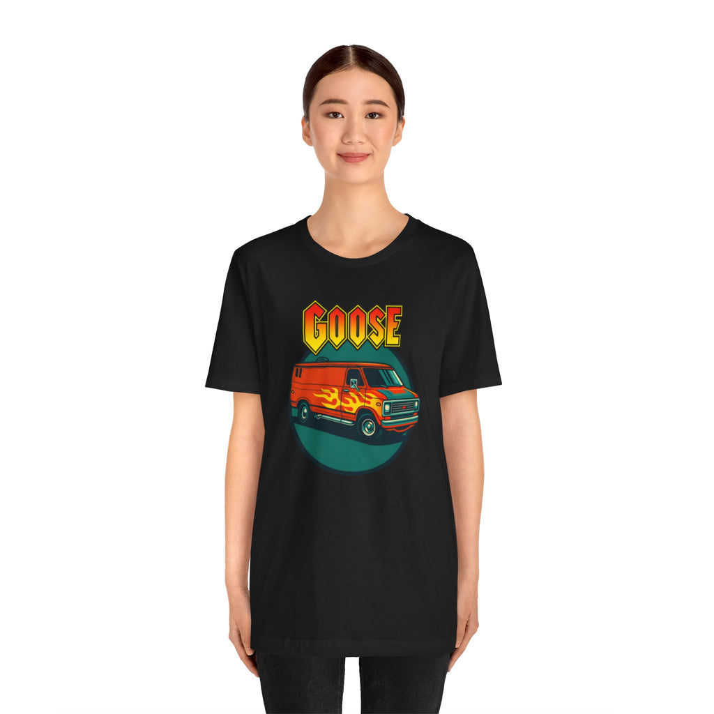 Goose Flame Van T‑Shirt — Retro Hot Rod Graphic Tee