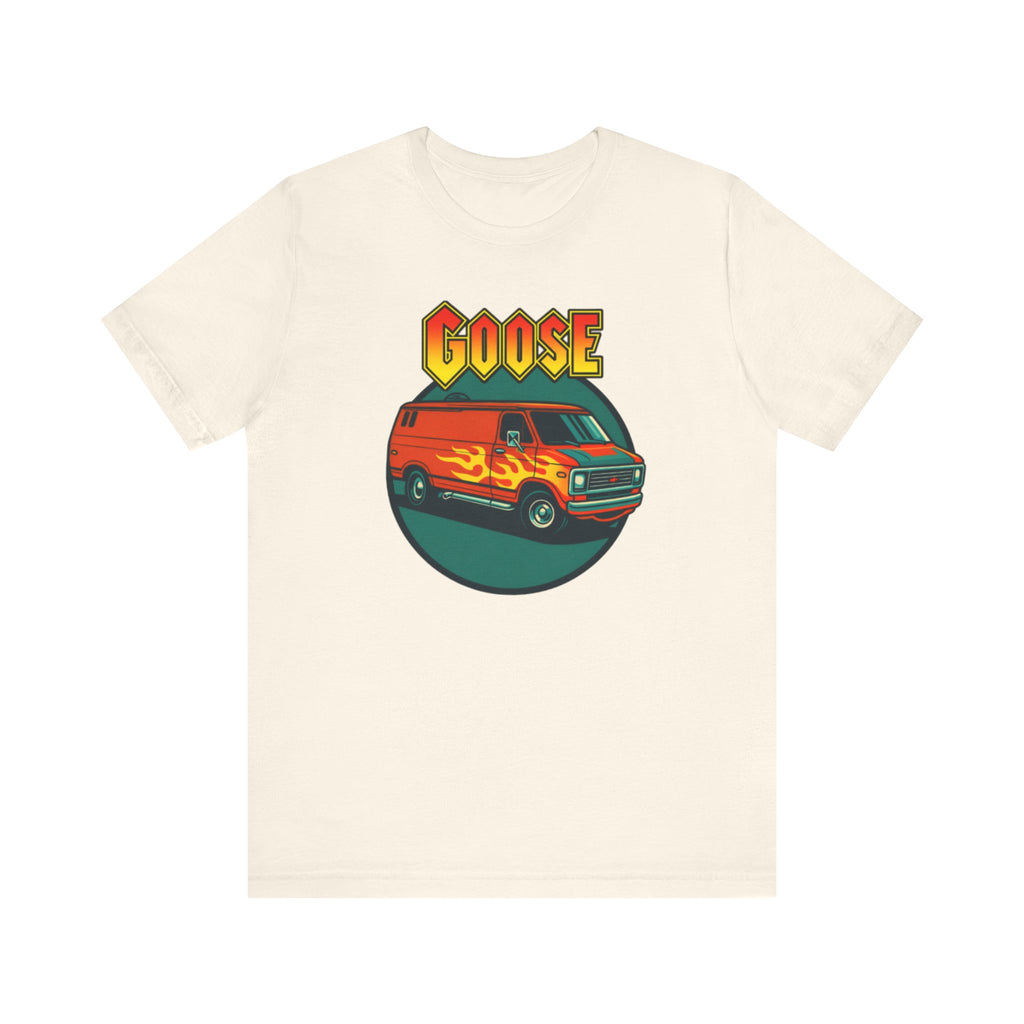 Goose Flame Van T‑Shirt — Retro Hot Rod Graphic Tee