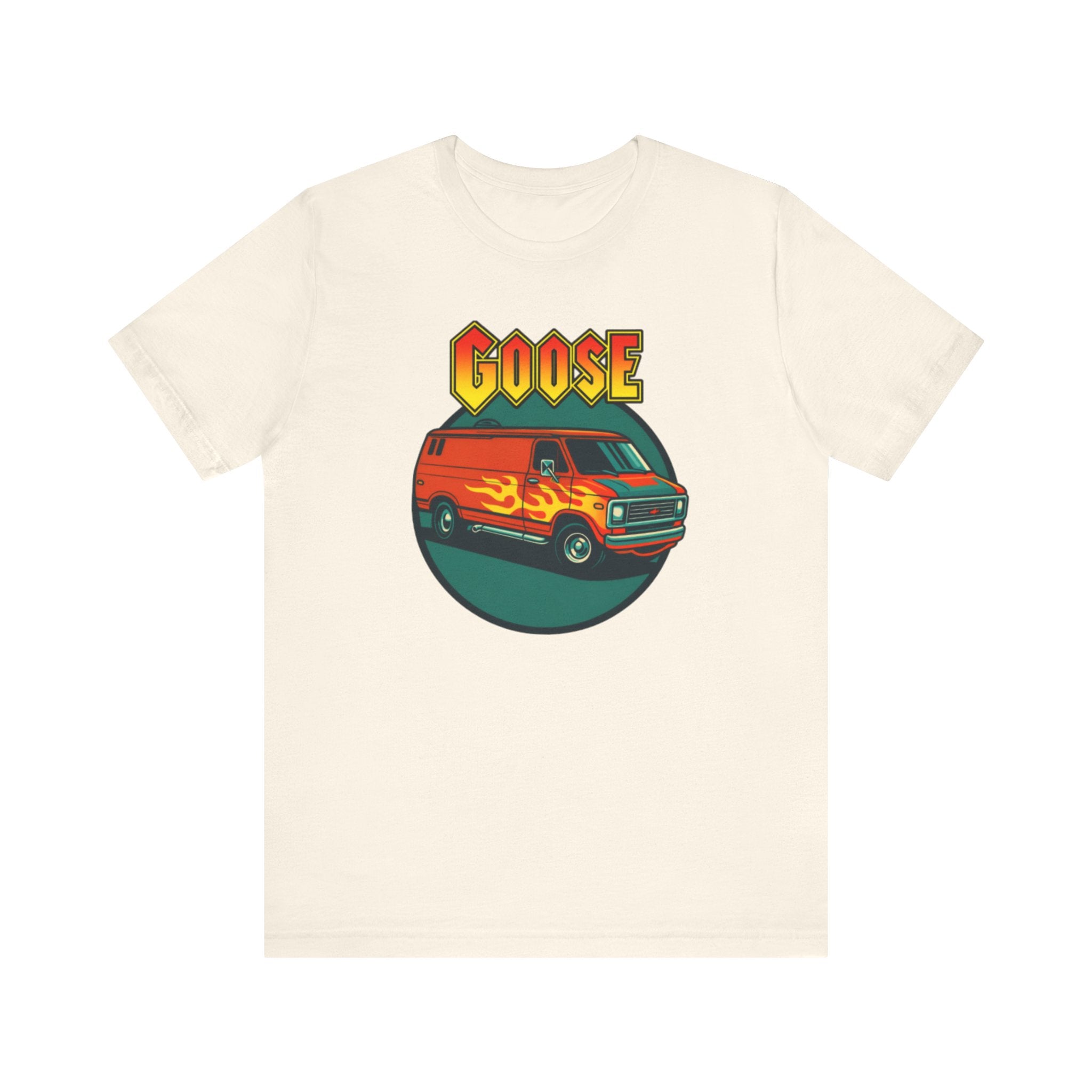 Goose Flame Van T‑Shirt — Retro Hot Rod Graphic Tee
