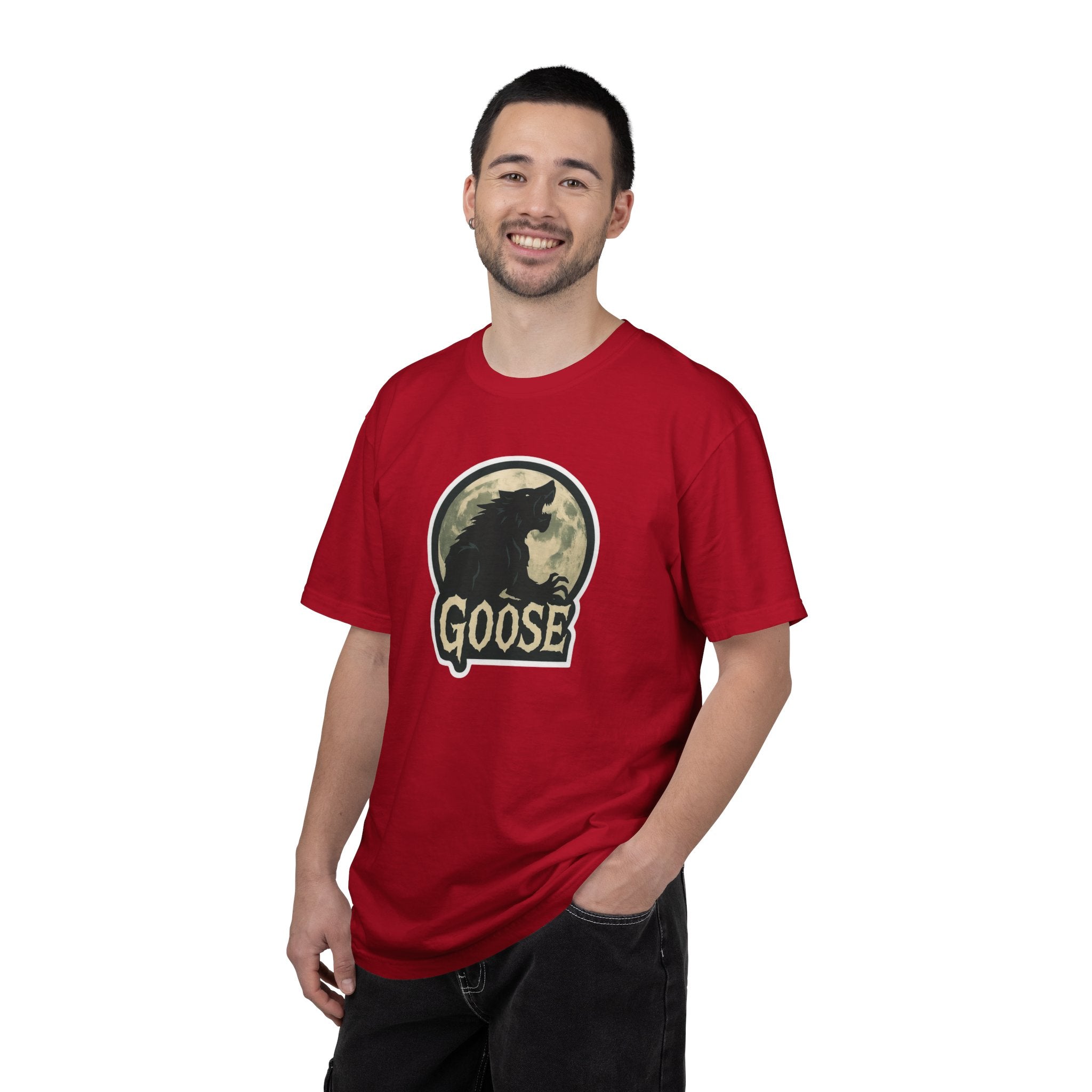 Goose Moon T-Shirt — Vintage Werewolf Silhouette Graphic Tee