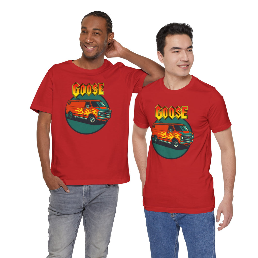 Goose Flame Van T‑Shirt — Retro Hot Rod Graphic Tee