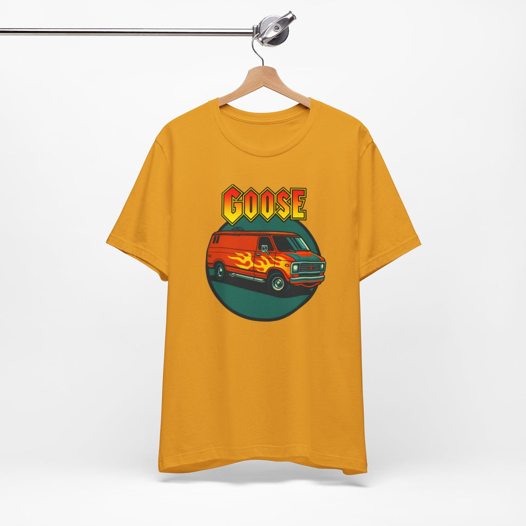 Goose Flame Van T‑Shirt — Retro Hot Rod Graphic Tee
