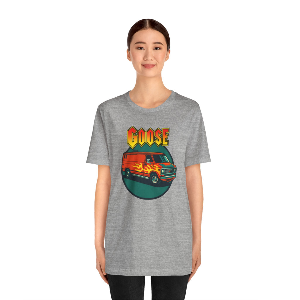 Goose Flame Van T‑Shirt — Retro Hot Rod Graphic Tee