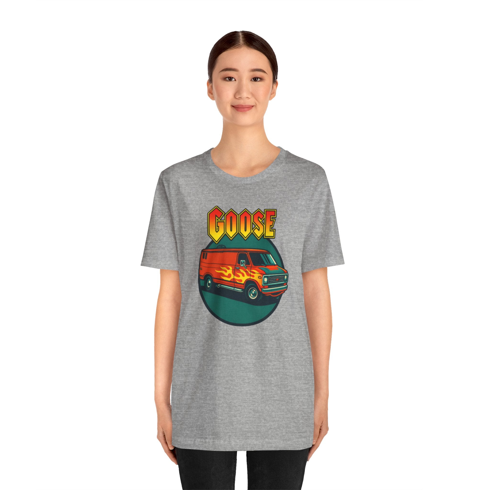 Goose Flame Van T‑Shirt — Retro Hot Rod Graphic Tee
