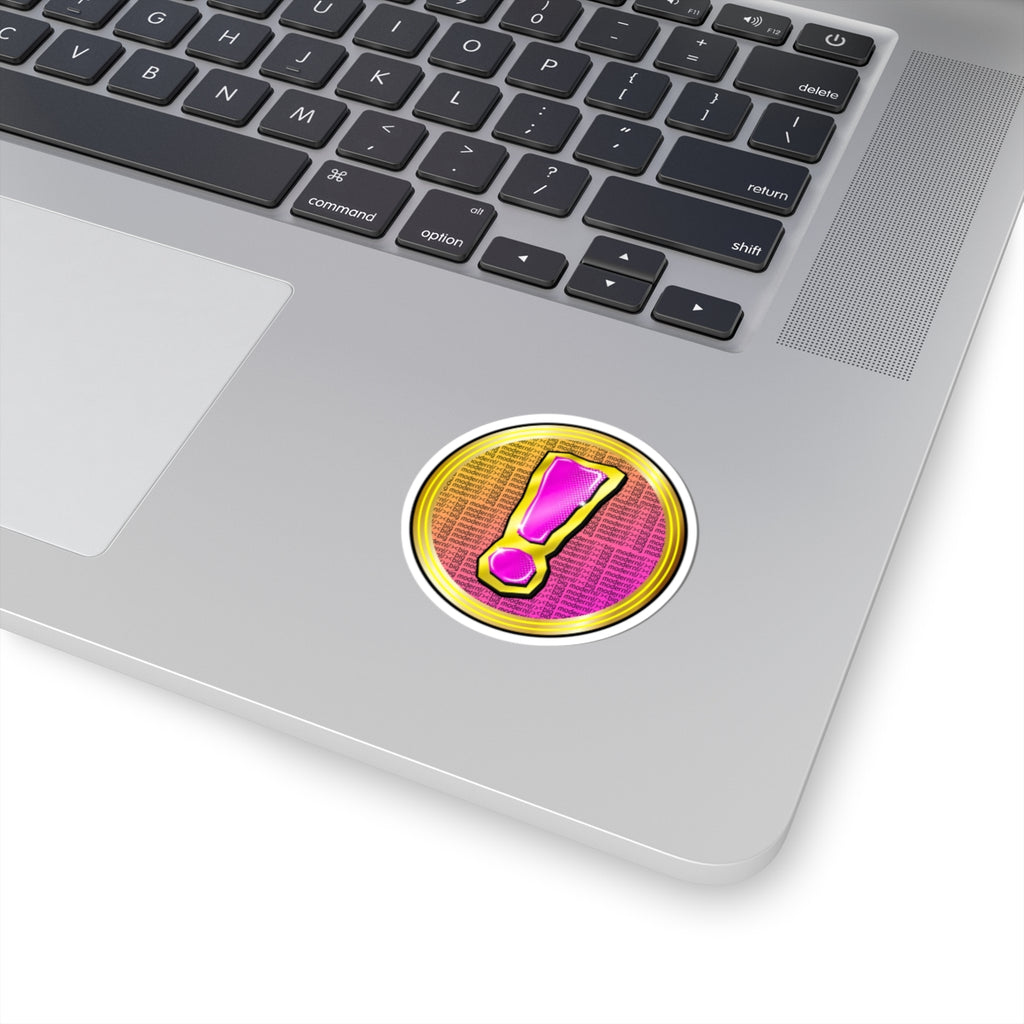 Goose the Band - Big Modern! - Exclamation Mark Pop Art Kiss-Cut Sticker | Bright Retro Comic Icon